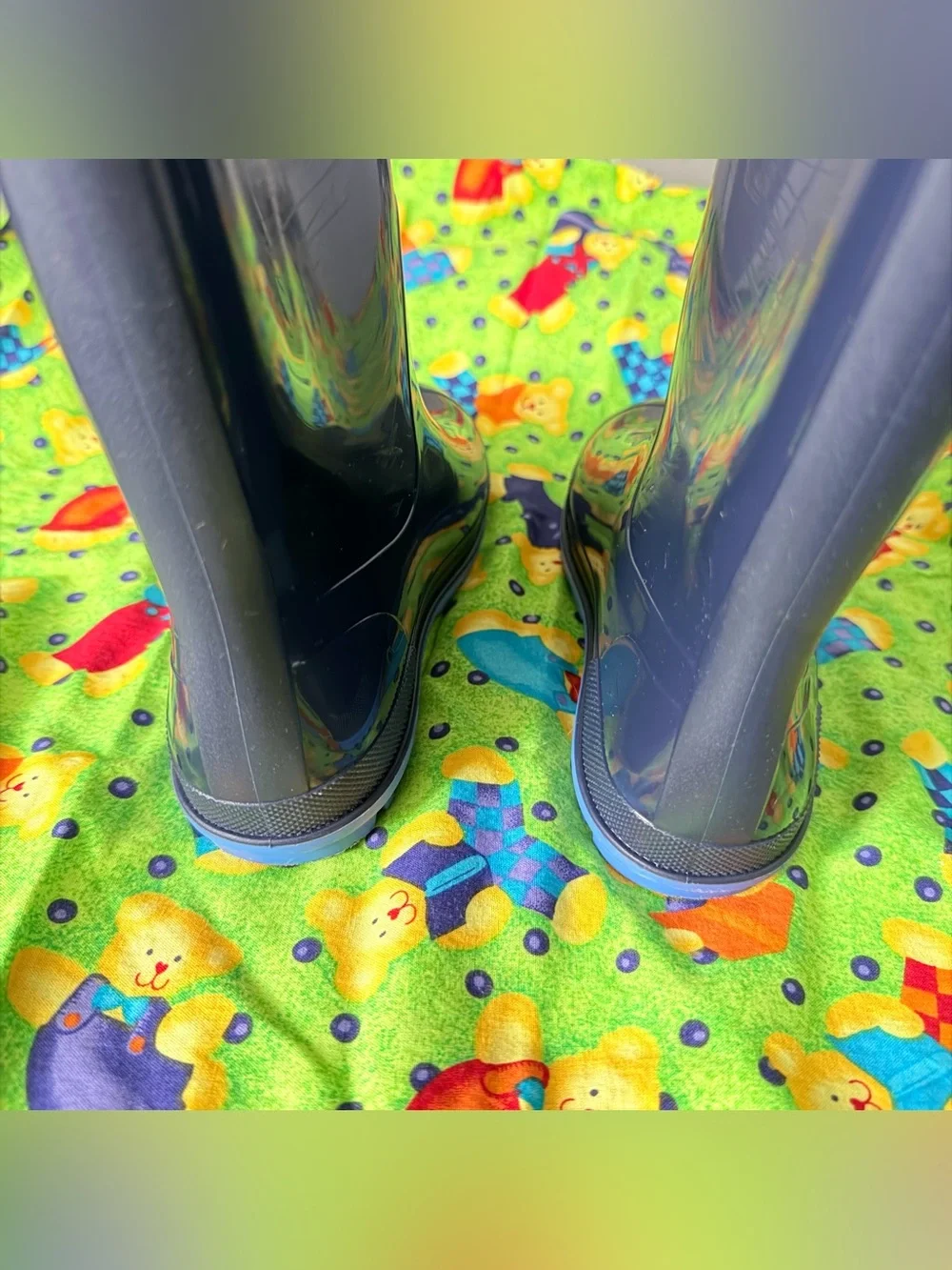SZ 13-1 Kids Rain Boots Navy Blue Unisex preloved